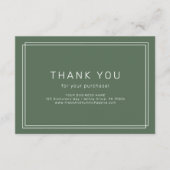 D'accompagnement AVERY Rustique Carte de Remerciement pour Commande (Devant)