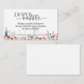 D'accompagnement Baby in Bloom Diaper Carte Raffle (Devant / Derrière)