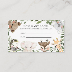 D'accompagnement Baby Safari Devine Combien De Chaussettes Carte
