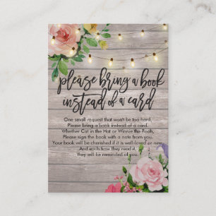 D'accompagnement Baby shower Apportez un livre au lieu d'une carte