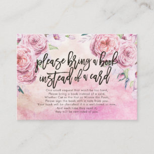 D'accompagnement Baby shower Apportez un livre au lieu d'une carte