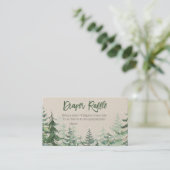 D'accompagnement Baby shower de forêt d'hiver - Carte de carafe de (Debout devant)