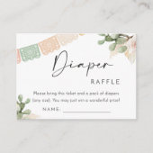 D'accompagnement Baby shower de la carte de de la couche (Devant)