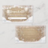 D'accompagnement Baby shower d'hiver Carte de rousseur de couches N (Devant / Derrière)