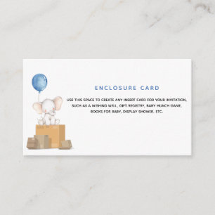 D'accompagnement Baby shower Elephant Boy Par Carte De Boîtier Cour
