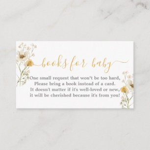 D'accompagnement baby shower fleur sauvage carte de réservation fil