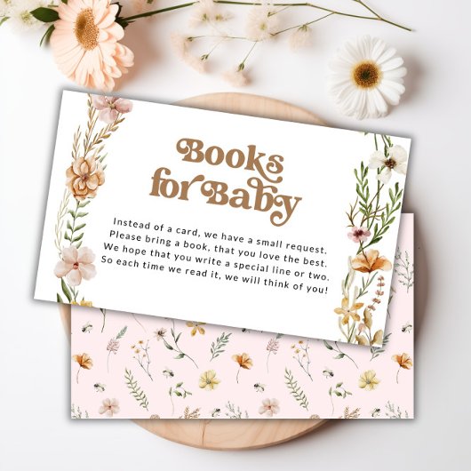 D'accompagnement Baby shower fleur sauvage Demande de carte de boît