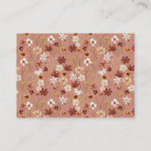 D'accompagnement Baby shower fleur sauvage Demande de carte de boît (Dos)