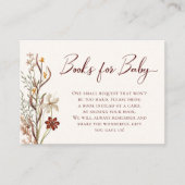 D'accompagnement Baby shower fleur sauvage Demande de carte de boît (Devant)