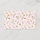 D'accompagnement Baby shower fleur sauvage Demande de carte de boît (Dos)