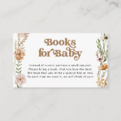 D'accompagnement Baby shower fleur sauvage Demande de carte de boît (Devant)