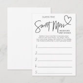 D'accompagnement Baby shower Games Devinez Cette Carte De Jeu De Me (Devant / Derrière)