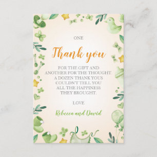 D'accompagnement Baby shower jumeaux Carte de remerciements neu