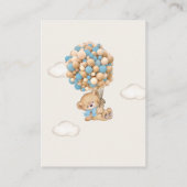 D'accompagnement Baby shower Teddy Bear Demande de carte de boîtier (Dos)