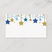 D'accompagnement Baby shower Twinkle Twinkle - Carte de rabat (Dos)