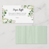 D'accompagnement Baby shower verdoyant - Carte de rabat (Devant / Derrière)
