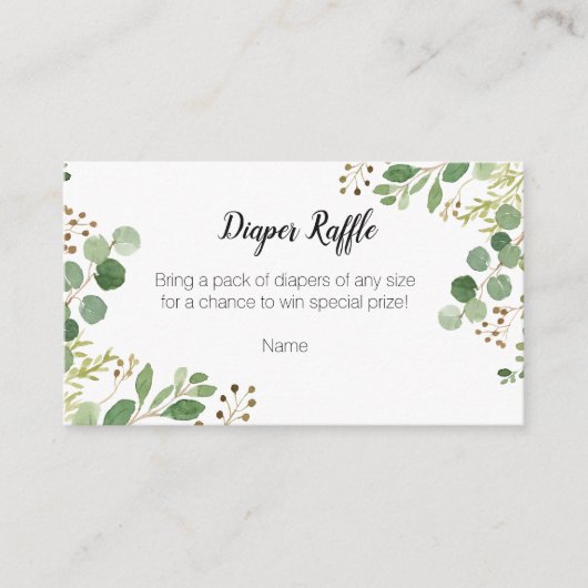 D'accompagnement Baby shower verdoyant - Carte de rabat (Devant)