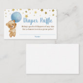 D'accompagnement Ballons de l'ours de garçon Carte de rabat (Devant / Derrière)