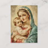 D'accompagnement Baptême de bébé catholique Souvenir Carte Sainte (Devant)