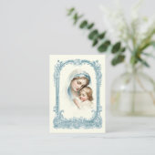 D'accompagnement Baptême de bébé catholique Souvenir Carte Sainte (Debout devant)