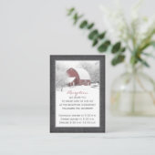 D'accompagnement Barre rouge dans la réception d'hiver Carte de fer (Debout devant)