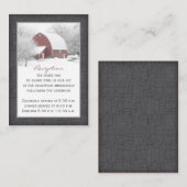 D'accompagnement Barre rouge dans la réception d'hiver Carte de fer (Devant / Derrière)