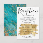 D'accompagnement Bat Bar Mitzvah Sortie de cette carte de réception (Devant / Derrière)