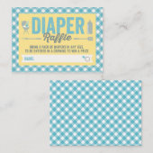 D'accompagnement BBQ Icônes Bleu Chèques Queue Raffle Carte Billet (Devant / Derrière)