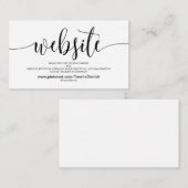 D'accompagnement Beautiful Mariage Website Details Carte de boîtier (Devant / Derrière)