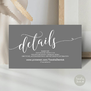 D'accompagnement Beautiful Mariage Website Details Carte de boîtier
