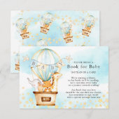 D'accompagnement Bébé Animaux Balloon Livre de la carte bébé (Devant / Derrière)