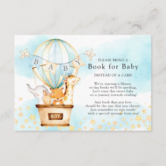 D'accompagnement Bébé Animaux Balloon Livre de la carte bébé (Devant)