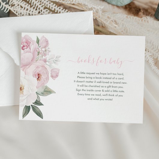 D'accompagnement bébé en fleur rose livres de fleurs pour carte béb