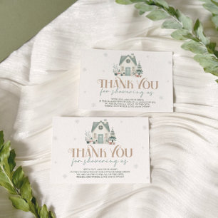 D'accompagnement Bébé son Carte de remerciements de Baby shower ext