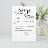 D'accompagnement Belle carte de réponse de calligraphie (Debout devant)