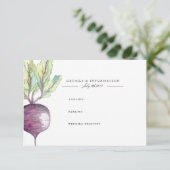 D'accompagnement Betterave Biologique | Carte d'Information Aquarel (Debout devant)