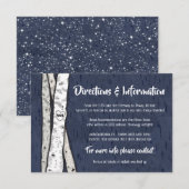 D'accompagnement Birch Tree Twinkle lumières carte d'information Ma (Devant / Derrière)