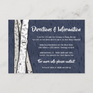 D'accompagnement Birch Tree Twinkle lumières carte d'information Ma