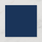 D'accompagnement Bleu Marine | Carte de boîtier de code QR RSVP (Dos)