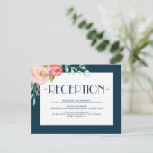 D'accompagnement Blooming Botanicals | Carte de Réception de Mariag (Debout devant)