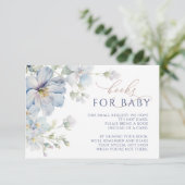 D'accompagnement Blue Hydrangea & Rose Flowers Livres Demande Carte (Debout devant)