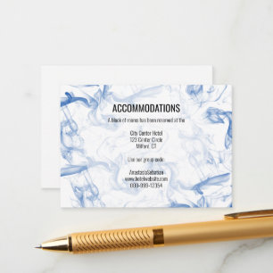 D'accompagnement Blue Smokey Mist Hébergements Carte Mariage