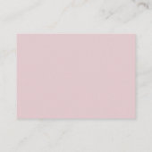 D'accompagnement Blush rose Budget moderne Script Mariage carte RSV (Dos)