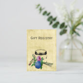D'accompagnement bocal de mason rustique Carte de registre cadeau (Debout devant)