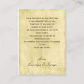 D'accompagnement bocal de mason rustique Carte de registre cadeau (Dos)