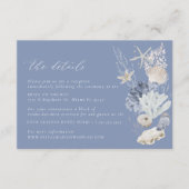 D'accompagnement Boho Beach Elegant Wedding Details Carte de clôtur (Devant)