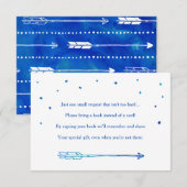 D'accompagnement Boho Blue Adventure Carte de demande de réservatio (Devant / Derrière)