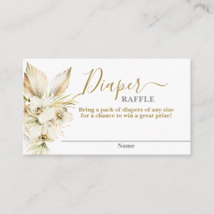 D'accompagnement Boho Desert baby shower fille Diaper Carte Raffle