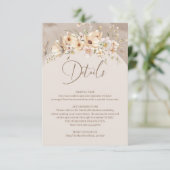 D'accompagnement Boho été Rustic neutre carte de détails fleur sauv (Debout devant)