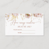 D'accompagnement Boho fleurs devinez combien de canettes carte boît (Devant)